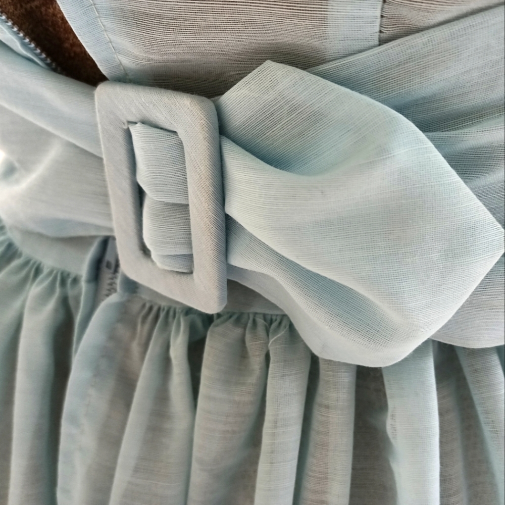 STUNNING, RARE VINTAGE 1950S PARTY DRESS WITH PINTUCKS, LACE AND CRINOLINE! - Picture 6 of 15